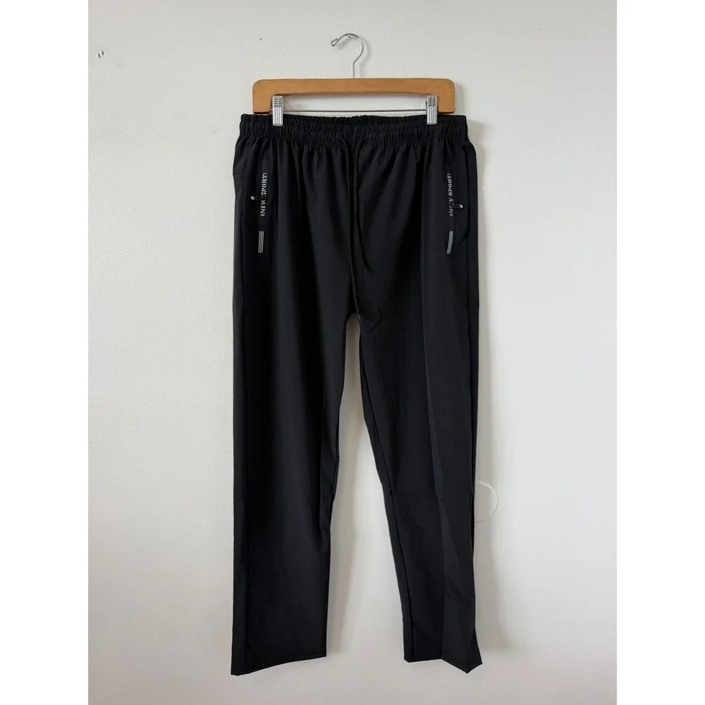 SHEIN Men's Lightweight Quick-Dry Pants – Black – XL – New
